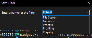 Filter 配置保存 2